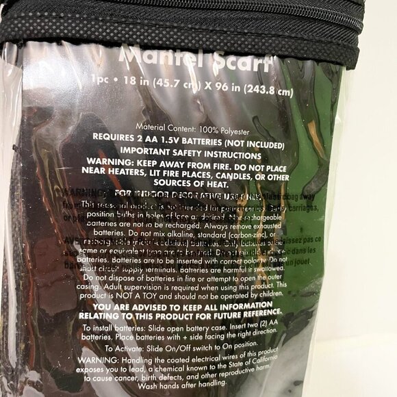 Halloween Hocus Pocus Sanderson Sisters Light Up Mantel Scarf - Picture 6 of 7